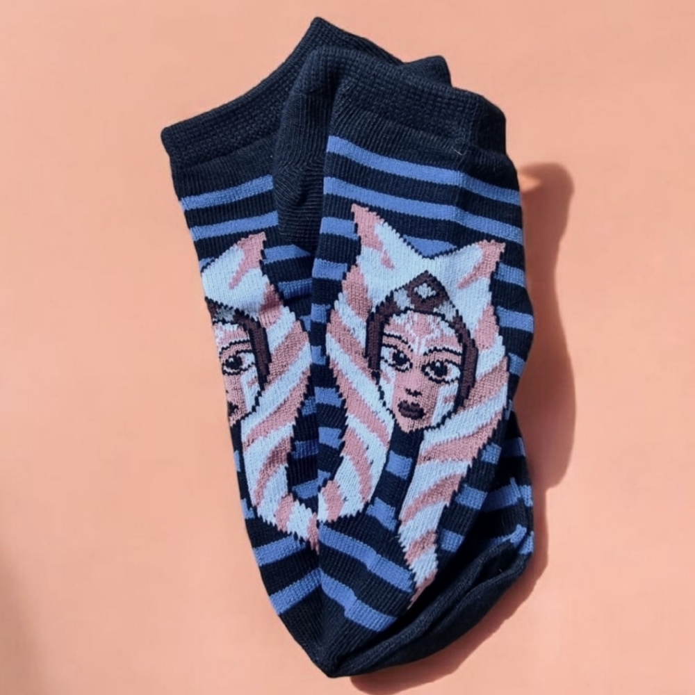 🌟FREE ADD-ON 🌟🆕️Star Wars Ahsoka Tano Mandalorian Ladies Ankle Socks